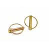 Buy cheap 1/4'' Lynch Pin Lock Safety Linch Pins Carbon Steel Yellow Zinc Effective Length 1-1/4'' For trailer Truck and Excavators from wholesalers