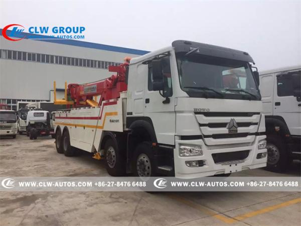 Buy cheap SINOTRUK HOWO 8X4 360 Degree Rotation Heavy Duty Tow Truck from wholesalers