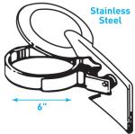 6" Truck Silent Polishing Stainless Steel Exhaust Rain Cap