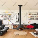 Roof Mounted Cocoon Fireplace Diameter 600mm 800mm 1000mm