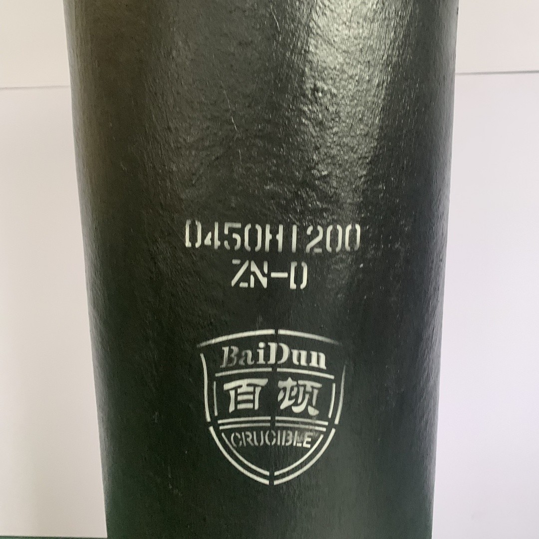 Carborundum Crucible Graphite Straight Barrel Vessel Metal Melting Anti-erosion