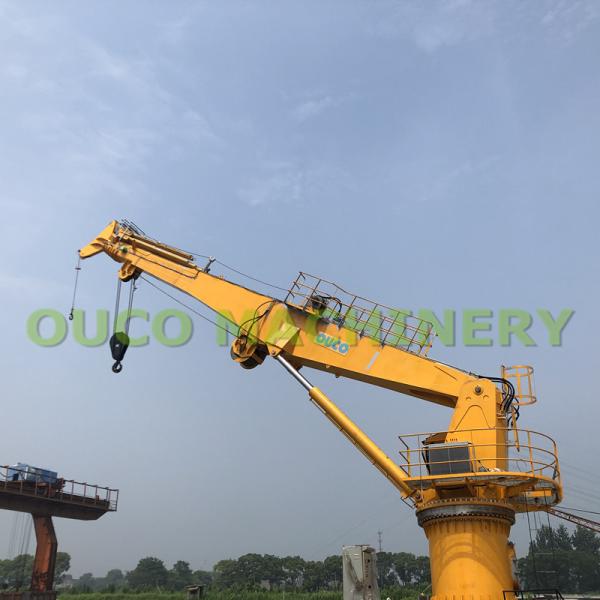 Buy cheap Customized 1.5t 36.6m Marine Telescopic Boom Crane from wholesalers