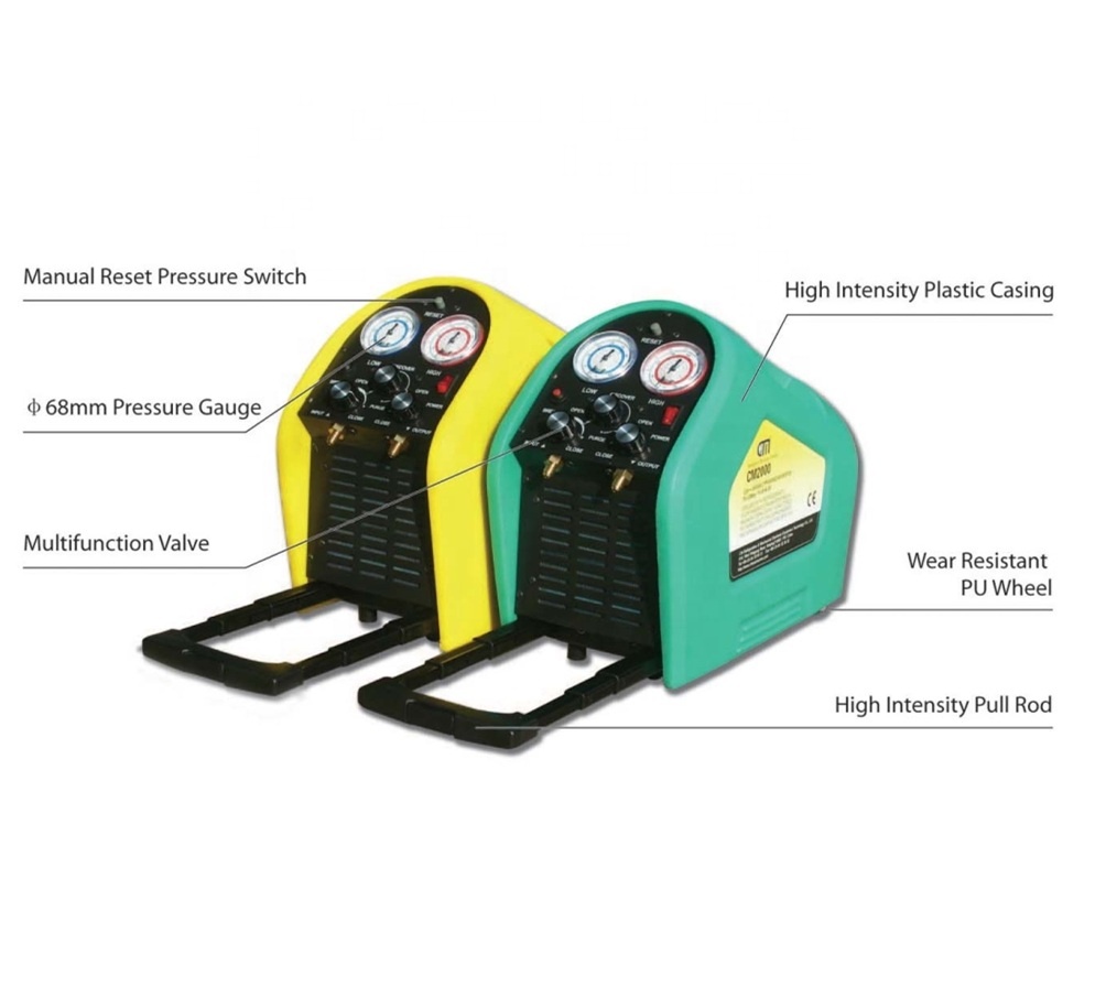 R22 Oil Less Refrigerant Reclaim Machine With ISO Certification