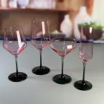 Hand-blow Color Gradient Wine Glass Set High Quality Crystal Wine Glass For Gift