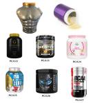 Empty Muscle Shape Protein Powder Storage Tub 5L Plastic Supplement Bottles