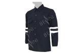 Mens Long Sleeve Reflective Safety Shirts 49% Lenzing FR 49% Aramid 2% Carbon