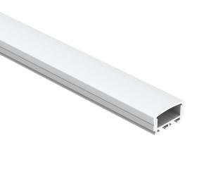 China Silver Surface IP20 LED Strip Aluminium Profile Mounting Black Diffuse on sale