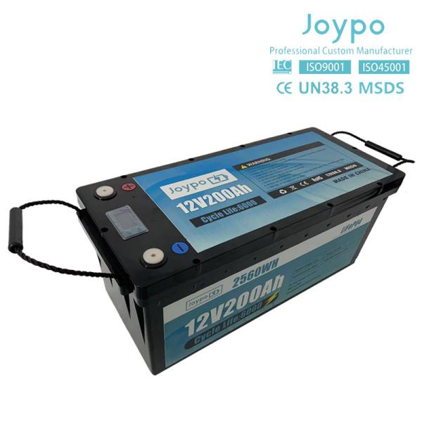 Buy cheap Household Solar Storage Lithium Battery Deep Cycle 12V 200Ah LiFePO4 Battery from wholesalers