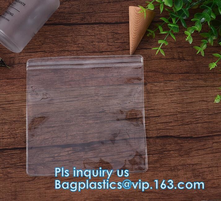 PVC EVA vinyl slider top zipper bag for skin care sets, Holographic Laser PVC Slider Zipper Hand Bag For Summer, bottom