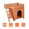 Buy cheap Puppy Dog Wooden Pet House Shelter With Stairs Balcony Indoor Outdoor from wholesalers