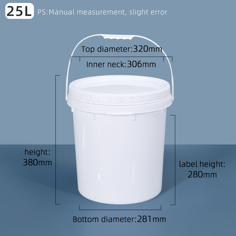 Sample Supplied as the Photo Food Grade 5 Gallon 20L Plastic Bucket With Screw Lid