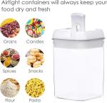 7 Pieces BPA Free Airtight Food Storage Containers Plastic Cereal Containers