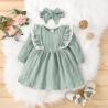 Buy cheap Breathable Children'S Dress Clothing Solid Color Sleeveless Dresses Sweet Green from wholesalers