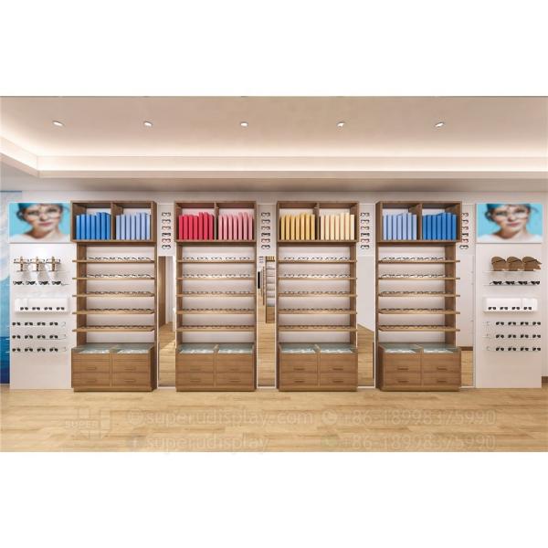 Buy cheap Wooden Eyeglasses Display Rack Shelf Eyewear Storage Optical Store Furniture from wholesalers
