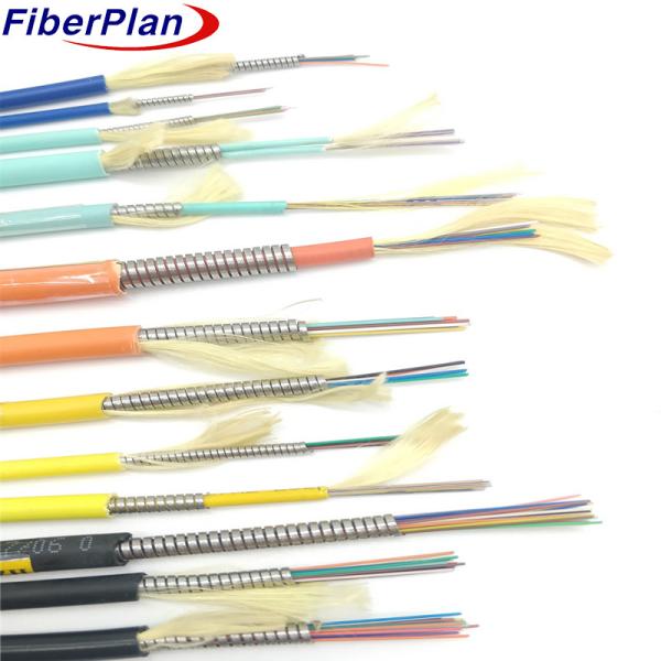 Buy cheap Buy Fiber Optic Cable 2 Core Spiral Steel Armoured Cable Single/ Multi Core Fiber Optic Cable from wholesalers