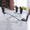 Buy cheap Clear 0.82CBM SS Dining Tables 4 Seater 93kg Modern Dining Room Table from wholesalers