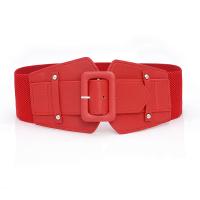 Buy cheap 7.5cm Wide Women Elastic Belts 78cm Buckle Free Elastic Waist Belt product