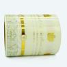 Buy cheap Gold Foil Hot Stamp Label Printing Self Adhesive Transparent Packaging Label Stickers from wholesalers
