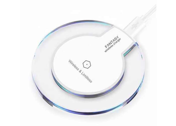Plastic Material QI Wireless Power Bank / QI Wireless Portable Charger With LED Light