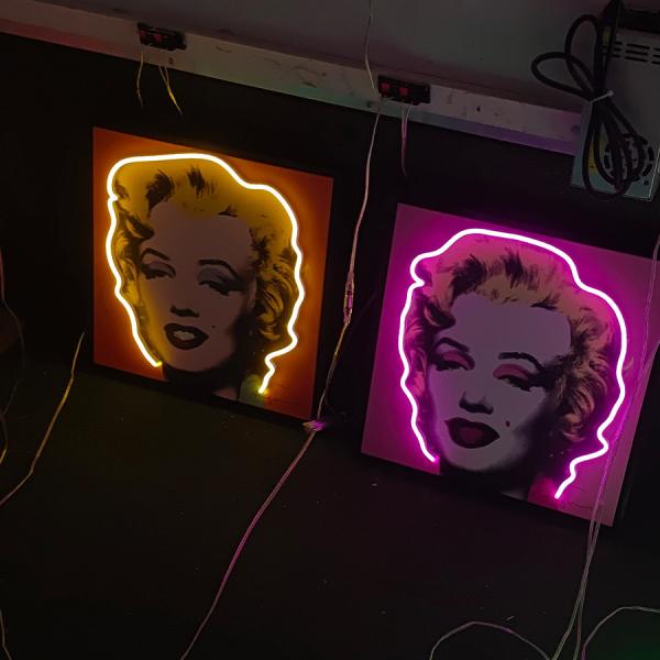 Buy cheap Custom UV famous People neon sign 12v silica gel led neon sign waterproof signage from wholesalers