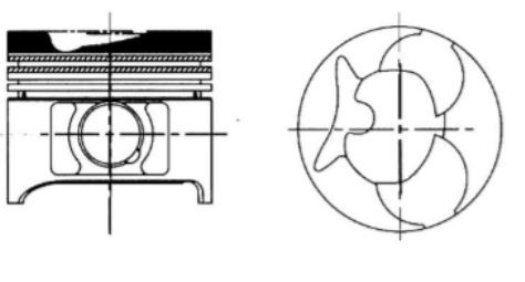 Phosphate piston engine rebuild kits for C190/225 used diesel truck engine