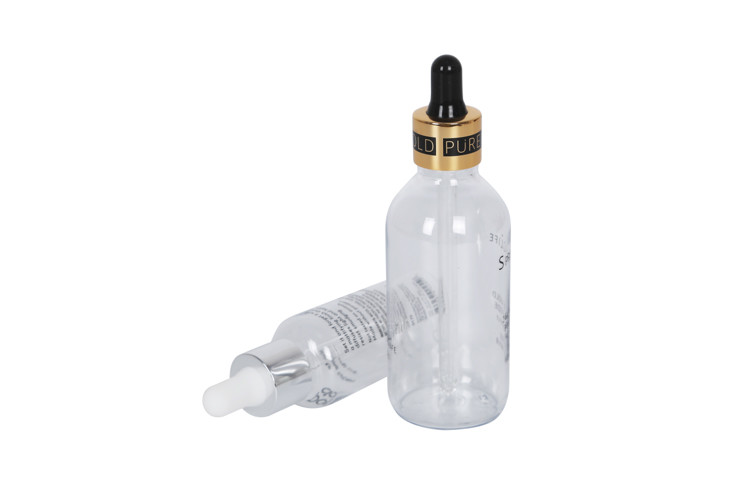 Transparent PET 60ml 120ml Essential Hair Oils Dropper Bottle For Aromatherapy