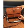 Buy cheap Ladies Genuine Leather Sling Shoulder Bags With Canvas Straps from wholesalers
