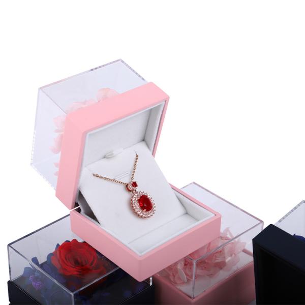 Buy cheap Square Rose Flower Jewelry Packaging Box Floral Ring Box For Gift Custom Design from wholesalers