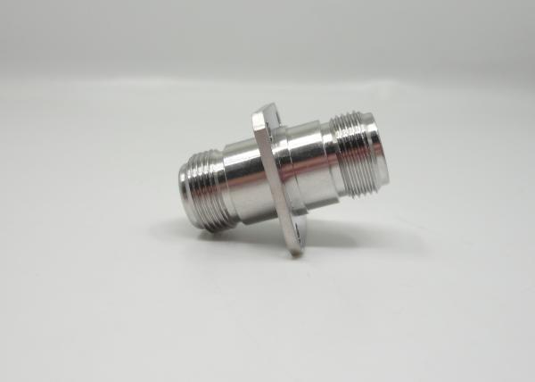 Stainless Steel N Type Straight 4 Hole Flange Mount Female To Female Coaxial