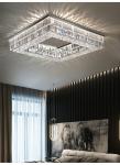 Modern Living Room Foyer Sitting room Chandeliers Round Chrome Sliver Ceiling