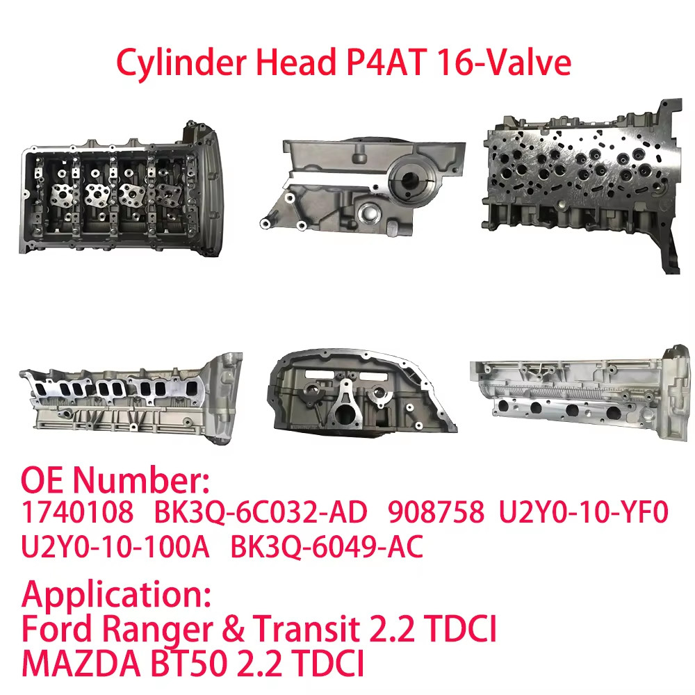 Cylinder Heads Ford Ranger 3.2 P5ATFord Ranger 2.2 P4AT Ford Everest 2011 Cylinder Head Aluminum Ford 2.3l Cylinder Head