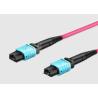 Buy cheap QSFP Single Mode OM4 Aqua 5M OFNR MTP MPO Fiber Patch Cable from wholesalers
