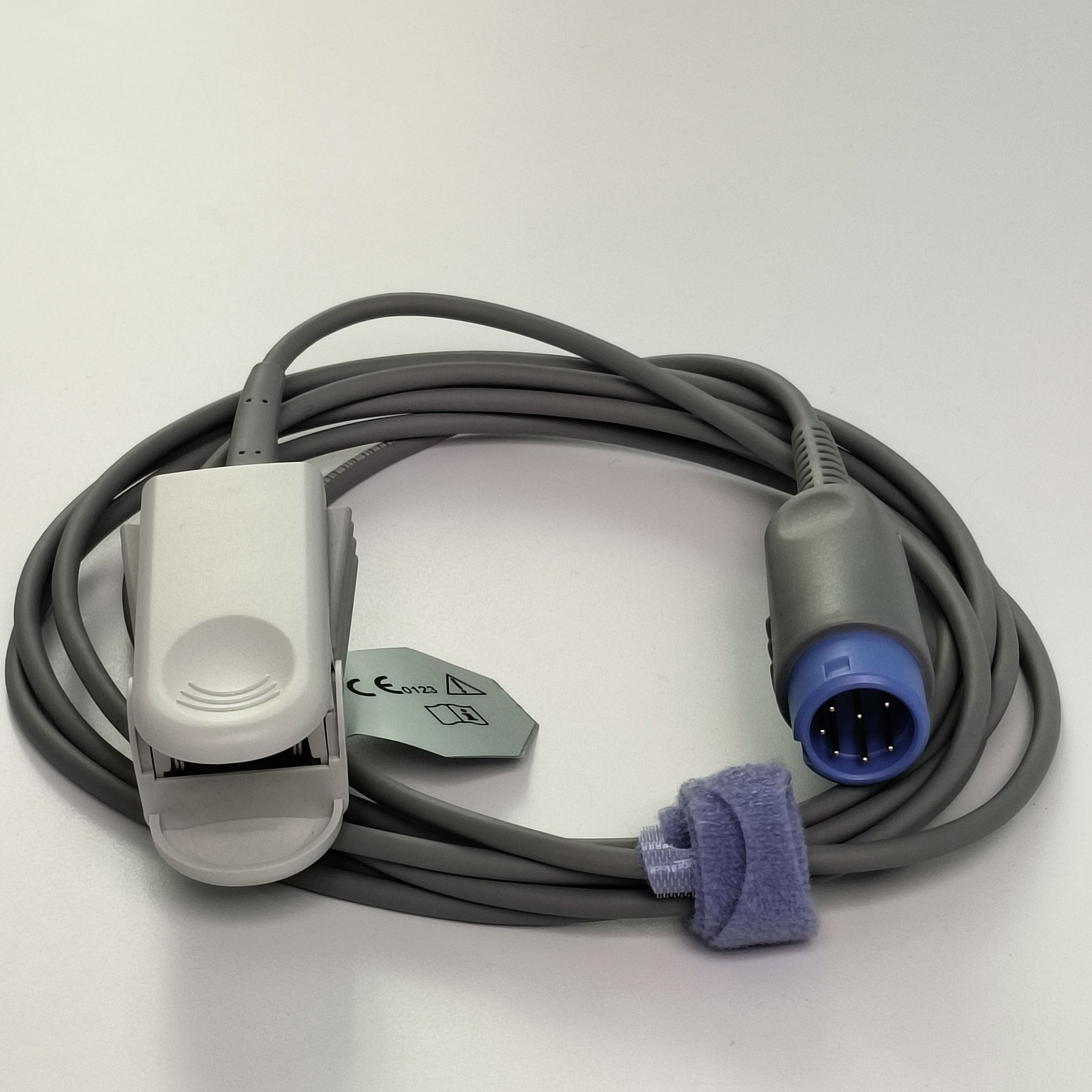 Seven Needle Integrated Finger Clip Blood Oxygen Probe Blood Oxygen Sensor Adult 2.5M Reusable REF SH1