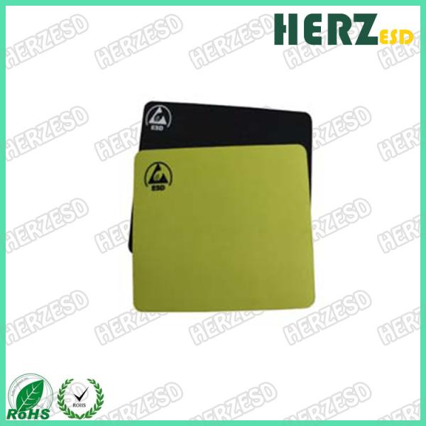 Buy cheap Size 18 X 22cm ESD Safe Office Supplies , ESD Mouse Pad Black / Yellow Color from wholesalers