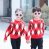 Buy cheap Stylish Pullover Parent-Child Sweater with Long Sleeve and Embroidery Accents for Winter season from wholesalers