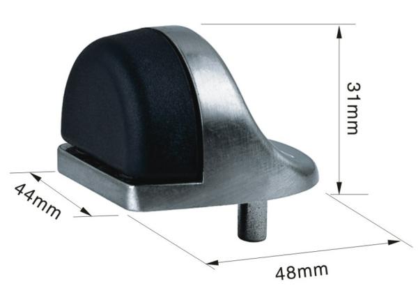 Buy cheap Satin Chrome Zinc Alloy Wall Bumper Door Stop PVD Finish from wholesalers