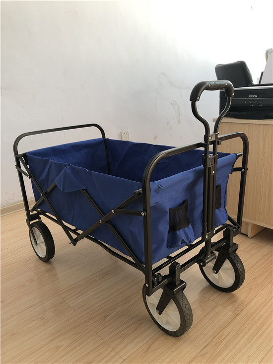 Collapsible Foldable Wagon, Beach Cart Large Capacity, Collapsible Wagon for Sports, Shopping, Camping