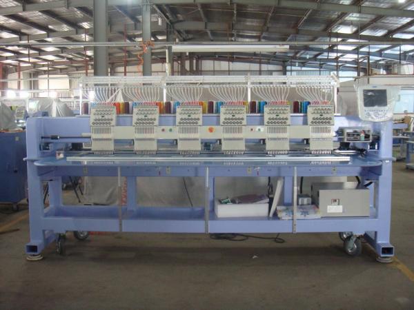 Auto Embroidery Machine / 6 Head Embroidery Machine For Caps , Japanese