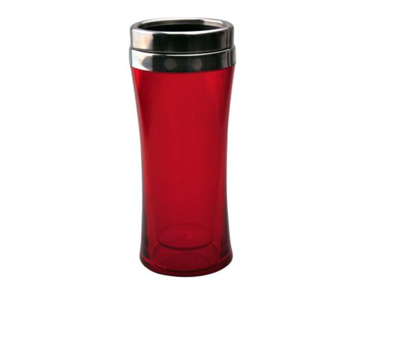 700ML Red Double Wall Plastic Water Bottle Stanless Steel Hot And Cold Water