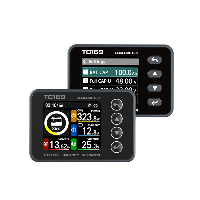 Buy cheap TC169 1.69 Inch Battery Pack Monitor Display With Color Screen 8-80V 0-150A product