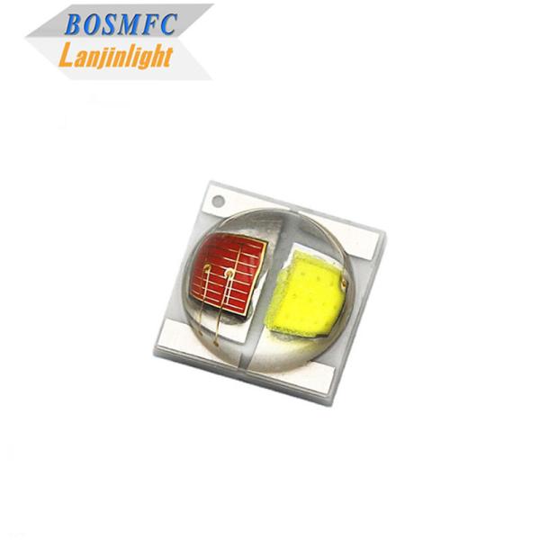 Buy cheap 2W 3535 SMD LED Dome Lens 30 Degrees Bi Color Red And White 350mA High Brightness LED Diode from wholesalers
