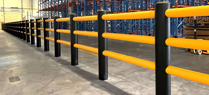 Flexible Pedestrian Barrier Anti-Collision Guardrails Warehouse Safety Barrier Traffic Guardrails