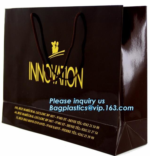 recycled custom printing logo shopping pack paper bag,Customized food paper bags for retail store,Packaging bag for Ever