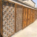 0.2cm Decorative Metal Garden Fence Panels ISO9001 Corten Steel Cutting