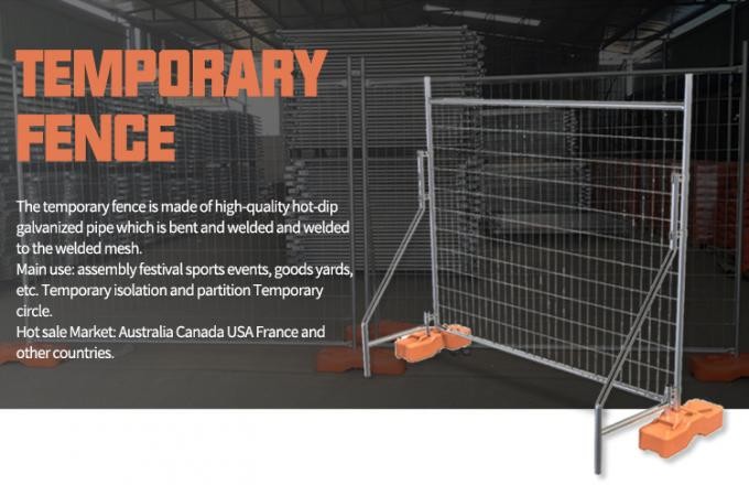 Australia Light Duty Outdoor Construction 3.0mm Temporary Fence Panel