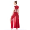 Buy cheap Stretchy Mesh Sleeveless Maxi Dress Lyrical Dance Costumes For Competition from wholesalers