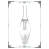 Buy cheap Mini Honey Straw Clear Pure Borosilicate Glass Bong Smoking Water Pipe from wholesalers
