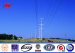 10 kv - 550 kv Electricity Steel Utility Pole For Power Transmission Line