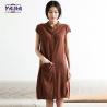Buy cheap Plus size vestidos casuales linen elegant lady women autumn dress ladies ready made dresses with good quality from wholesalers