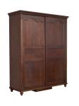 Rubber Wood made bedroom furniture in Special design Modern Headboard with wood